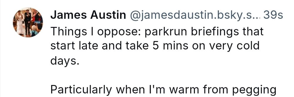 Screenshot of a Bluesky post 