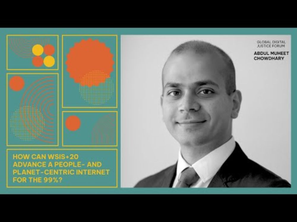 Abdul Muheet Chowdhary on Digital Tax Justice | People & Planet @ WSIS+20