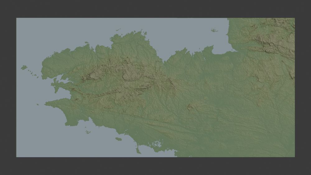 3D render of Brittany nowadays