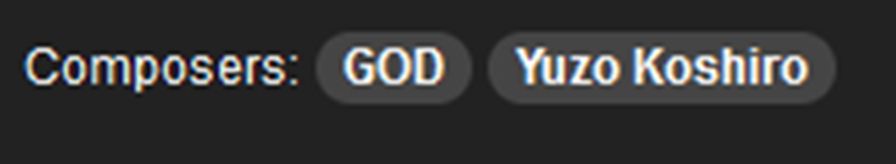 Composers : GOD, Yuzo Koshiro