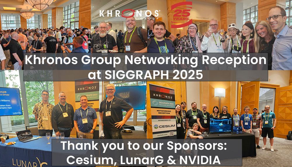 Khronos Group Networking Reception at SIGGRAPH 2025