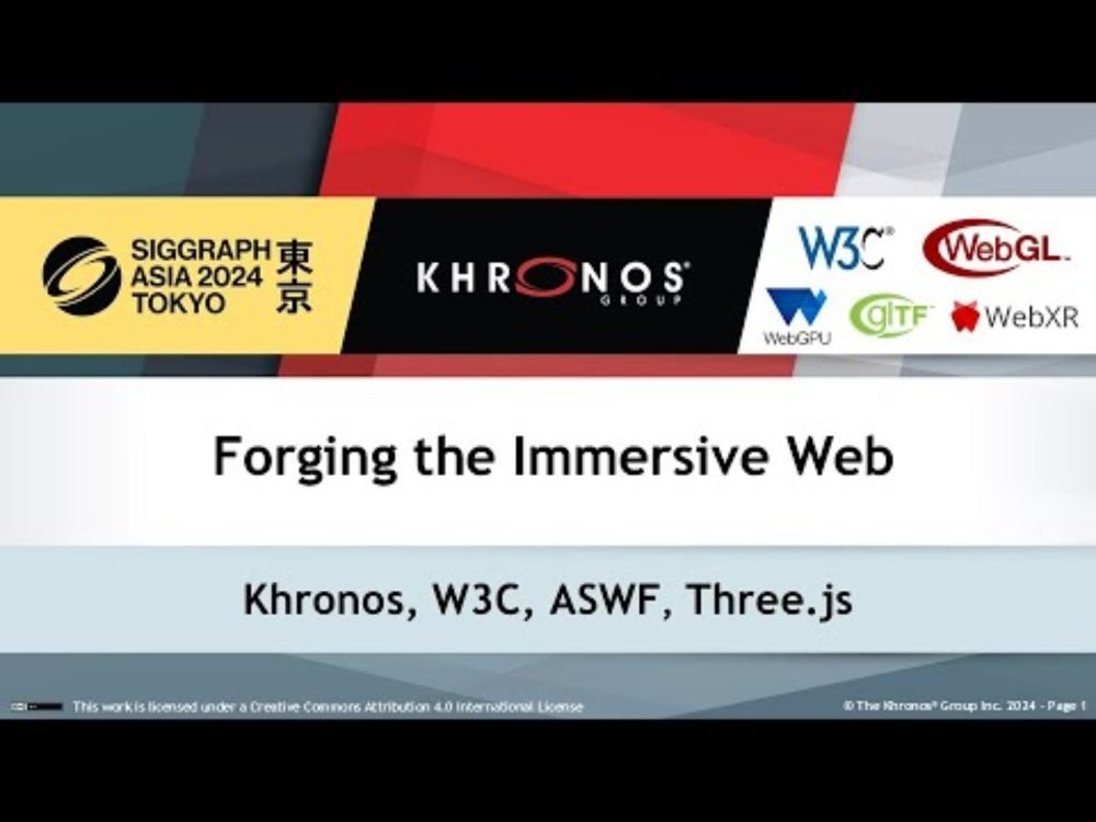 Immersive Web Birds of a Feather at SIGGRAPH Asia 2024