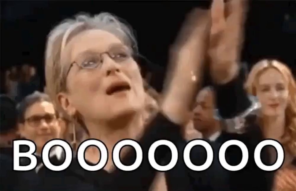 Meryl Streep Booo GIF