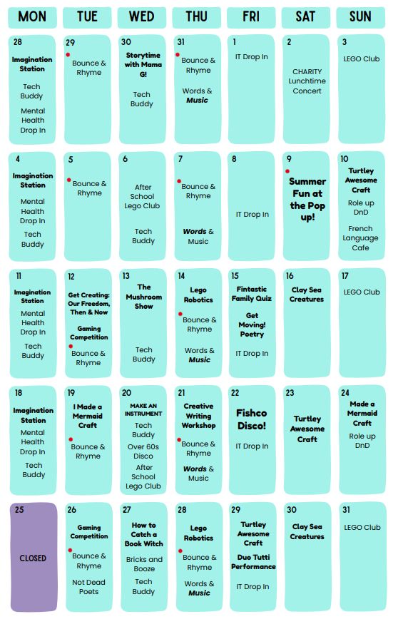 You can find all our events & links for booking here: https://linktr.ee/exeterlibraryevents