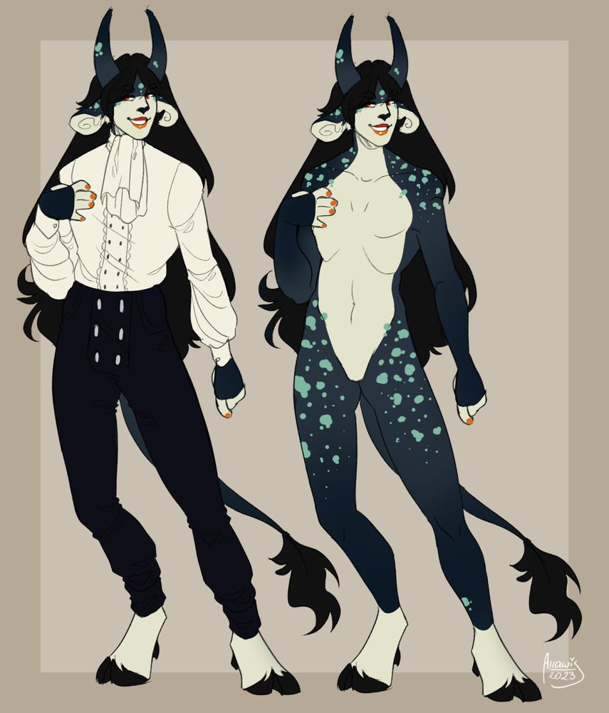 A demonic cow secretary. What's better than this?