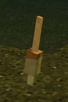 A bobber... bobbing in water...