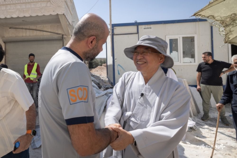 Engaged Buddhism: Ven. Pomnyun Sunim and JTS Volunteers Review Progress of Post-Earthquake School Project in Türkiye - Buddhistdoor Global