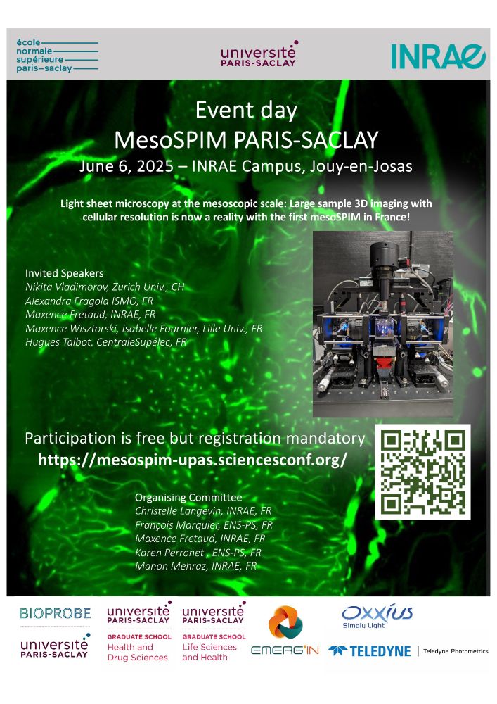 🕘 6th of June
🗺️ Jouy-en-Josas, France 
 👉 https://mesospim-upas.sciencesconf.org/?lang=fr