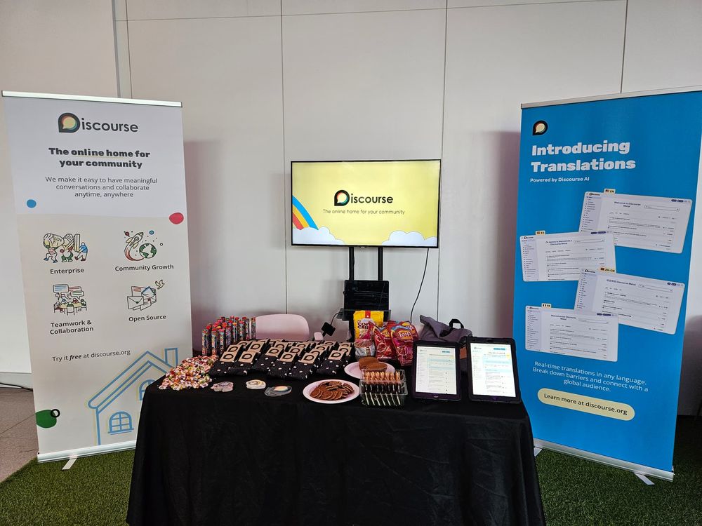 Booth at Community Led conference