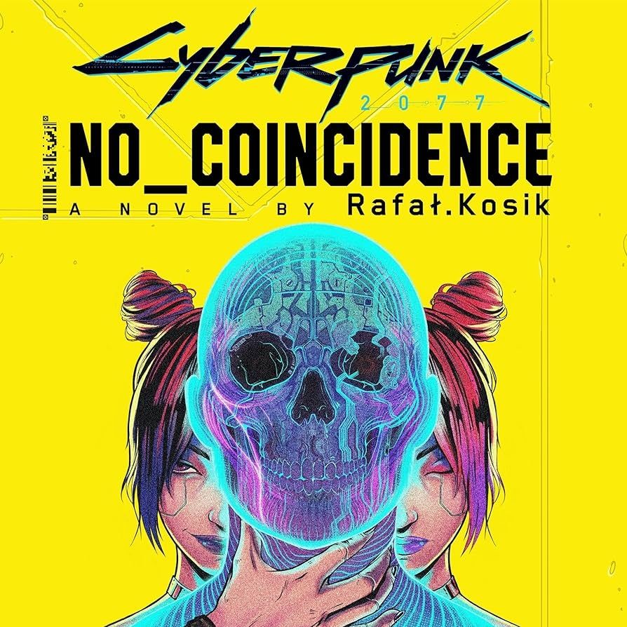 Audiobook cover for "No Coincidence" a Cyberpunk 2077 novel