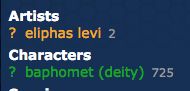 tags no site furry e621

Artists

? eliphas levi - 2

Characters

? baphomet (deity) 725