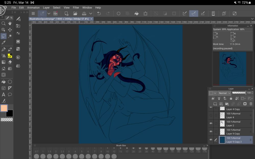 Work in progress screen shot of Demon Nico Robin during the Wano arc in One Piece