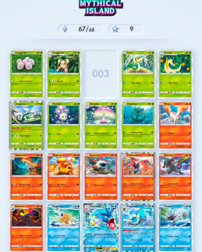 Screenshot of Pokemon TCG Pocket.