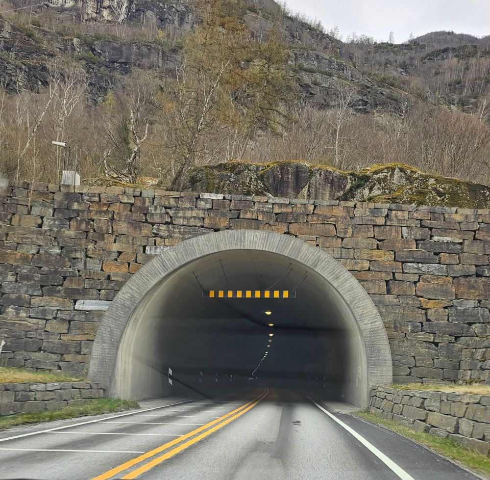 Entering the tunnel