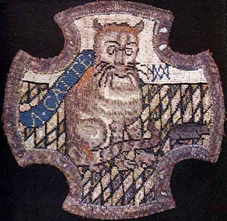 “a catte” embroidered by mary queen of scots