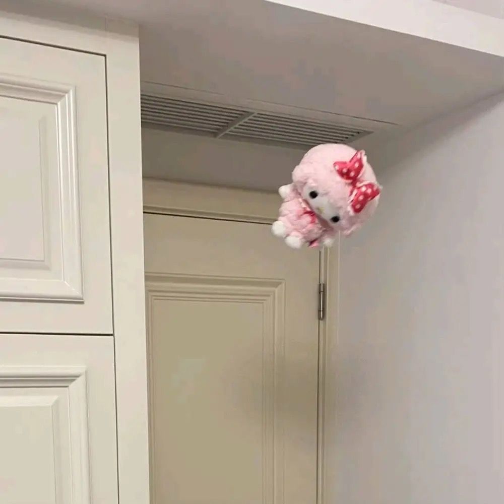 a plush in the air
