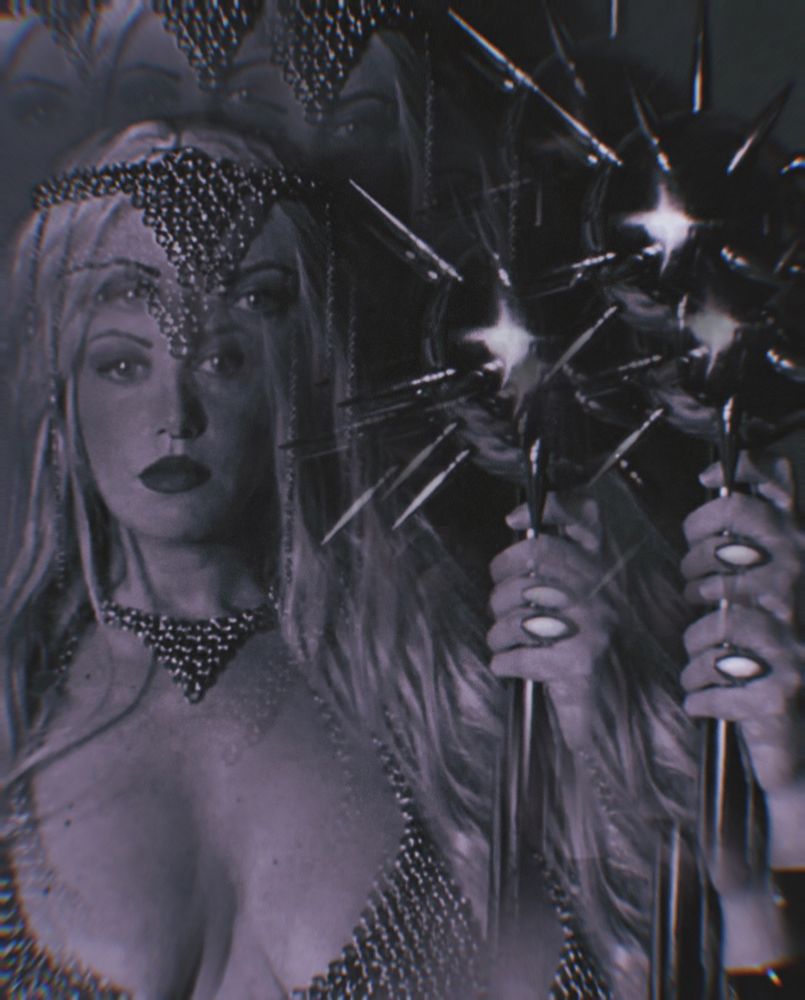photo of light witch holding a morningstar