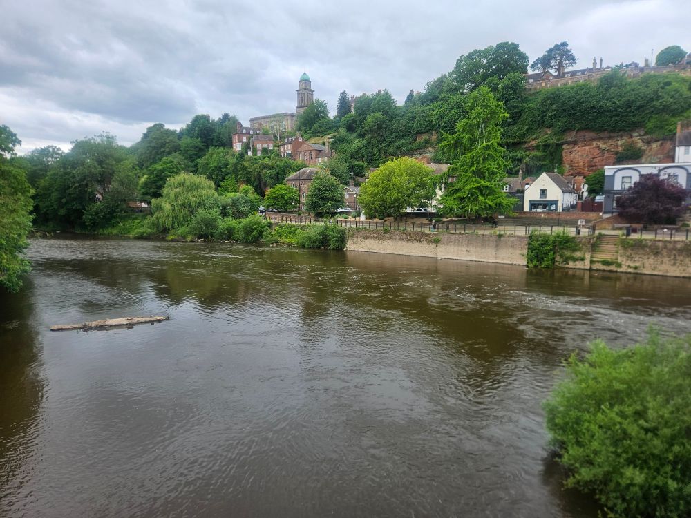 Across the River Severn looking West towards Bridgenorth. 