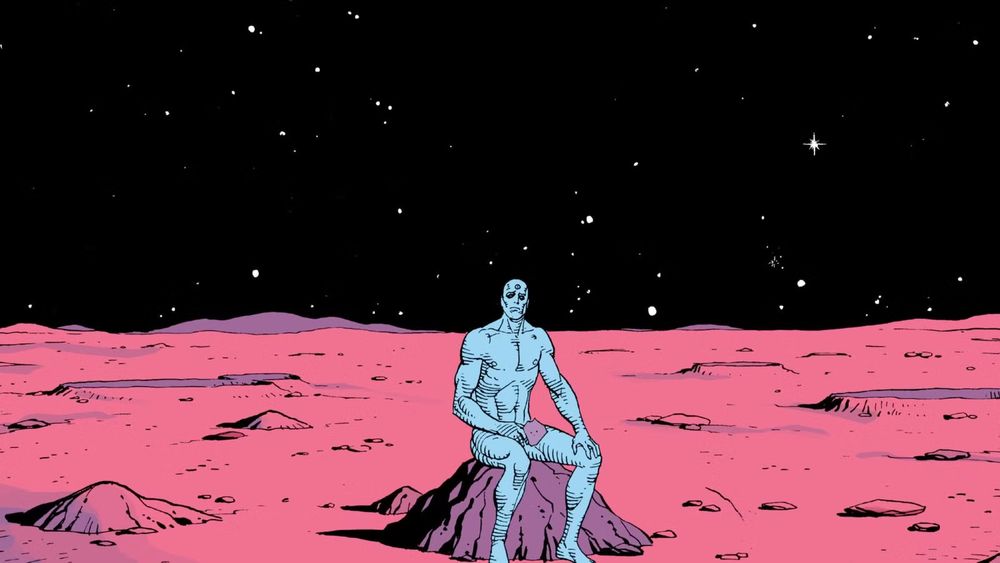 Doctor Manhattan putting his balls on Mars