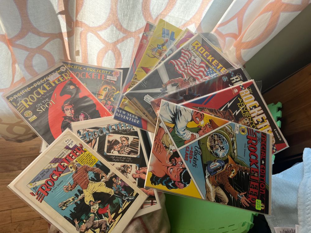 Every Rocketeer comic book ever made.