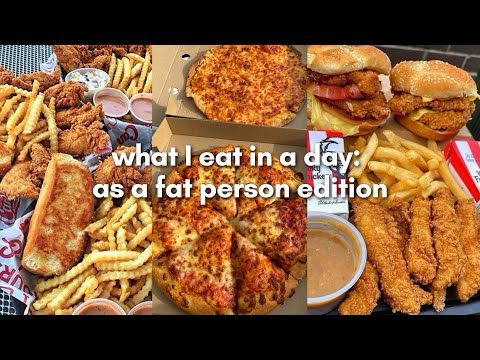 🐖 what I eat in a day as a FAT person || cringe fat acceptance binge eating tiktoks compilation 🐖