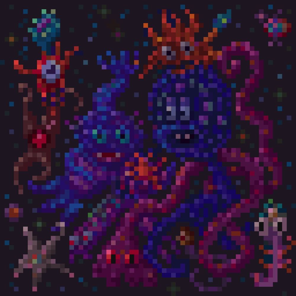 me and my deep sea crew run deep. We're all hanging out and bubblin hard.