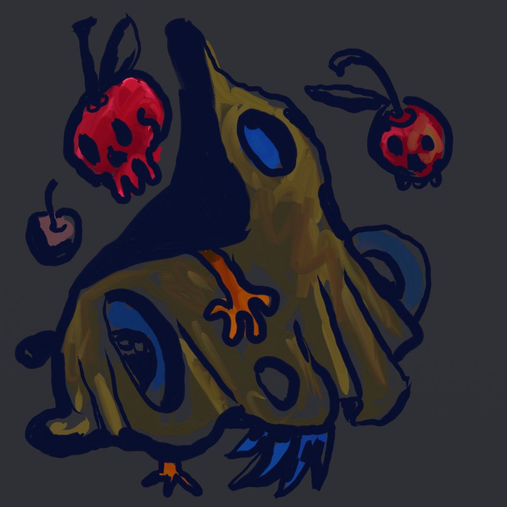 Cherry skulls discover a mysterious cloth covered creature