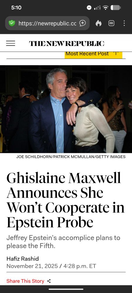 Screenshot of article in The New Republic with typo in the subtitle ("please the Fifth")