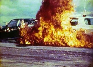 NHTSA Photo from a collision test with a Ford Pinto.