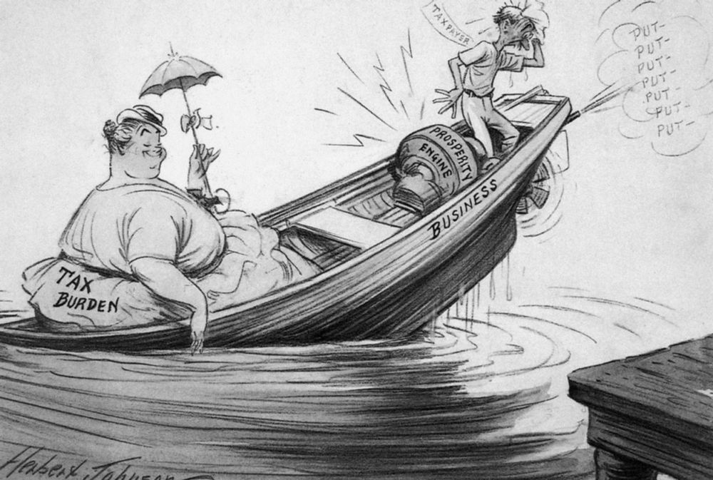 Cartoon suggesting that the 