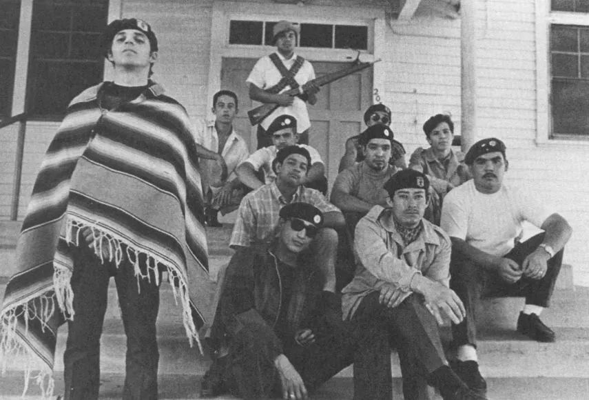 Members of the Brown Berets. Photo source: Notes From Aztlan.