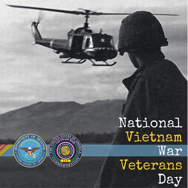 Graphic commemorating National Vietnam War Veterans Day. Image credit: The United States of America Vietnam War Commemoration.