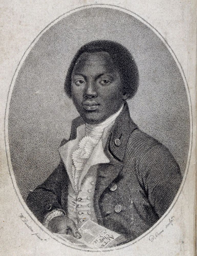 Portrait of Olaudah Equiano, from the frontispiece of The Interesting Narrative of the Life of Olaudah Equiano; or, Gustavus Vassa, the African, Written by Himself (1789). Image credit: The British Library.