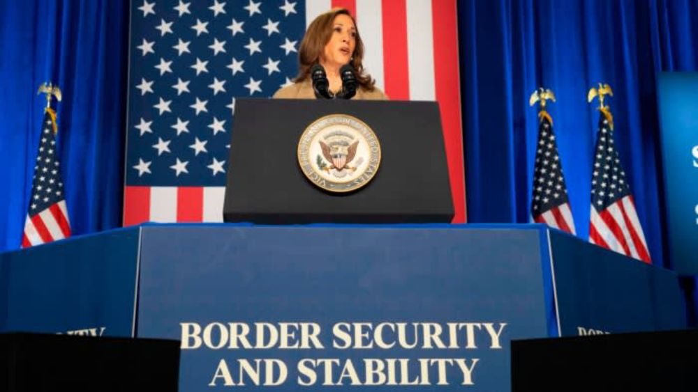 Kamala Harris vows US border clampdown in attempt to neutralise immigration issue