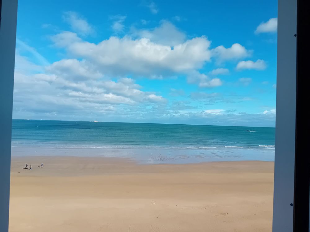 Plage de la Chaussée du Sillon, dans la Ville de Saint Malo.