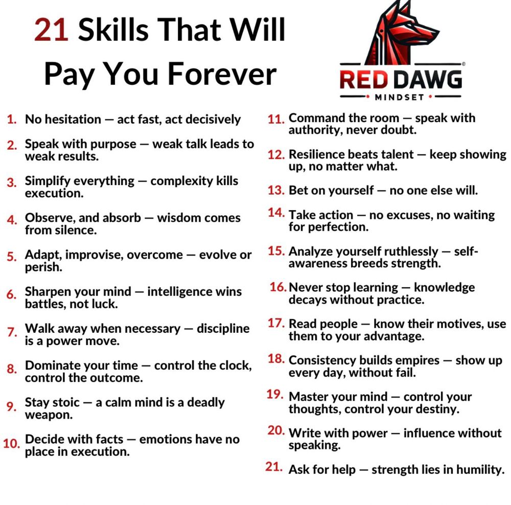 Compétences à développer (Skills to work on).