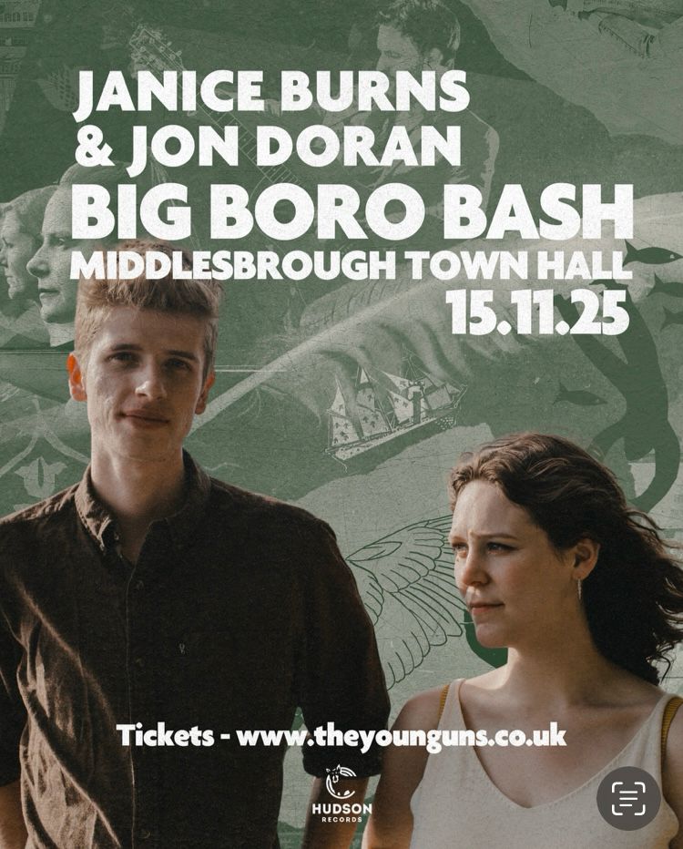 Janice burns and Jon Doran playing big Boro bash 