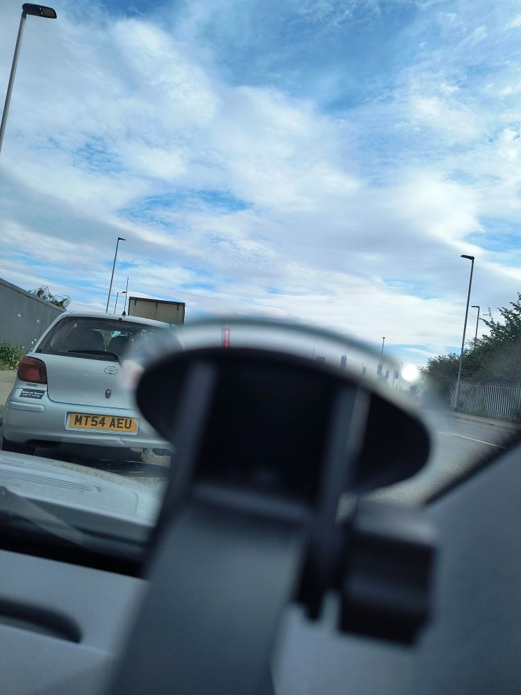 A car I spotted with the bumper sticker "baby on board (me, I'm crying)"