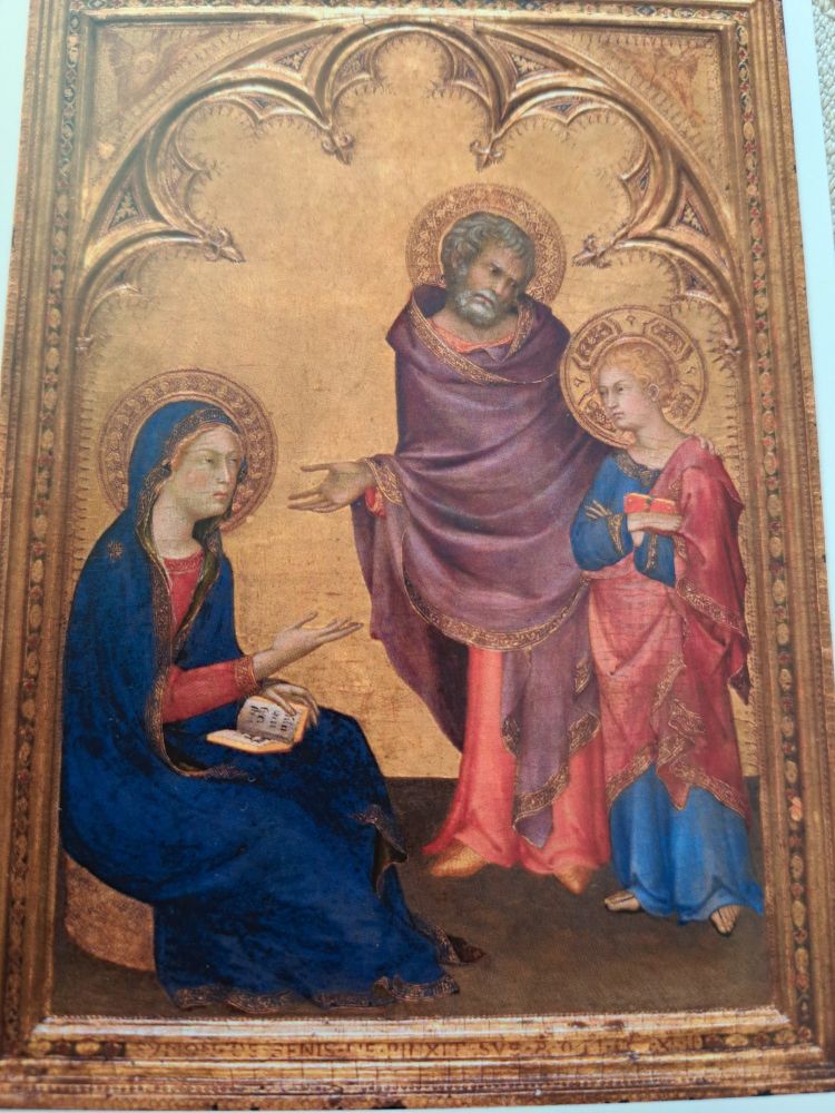 Simone Martini's Jesus in the Temple.