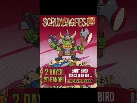KnightGrinder Promotions presents Scrumbagfest 3. 2 Days, 20 bands. currently only £15. #grindcore