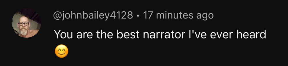 Positive comment on YouTube. 