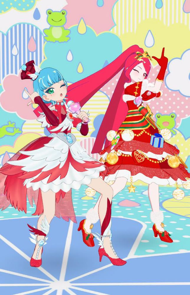 プリフォト　マイキャラとサクラ