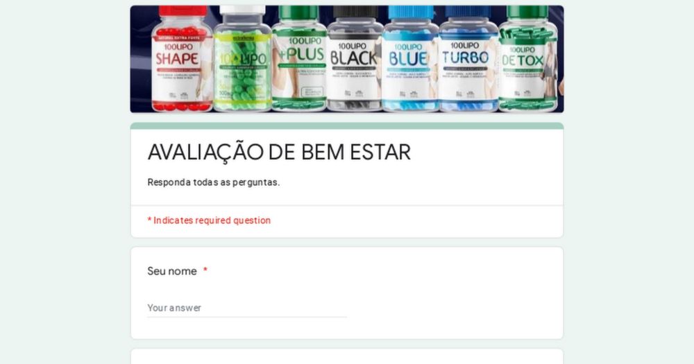 AVALIAÇÃO DE BEM ESTAR