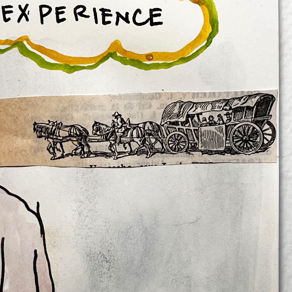 A detail of the carriage. The illustration comes from a dictionary.