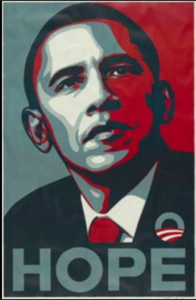 Shephard Fairey Obama HOPE poster