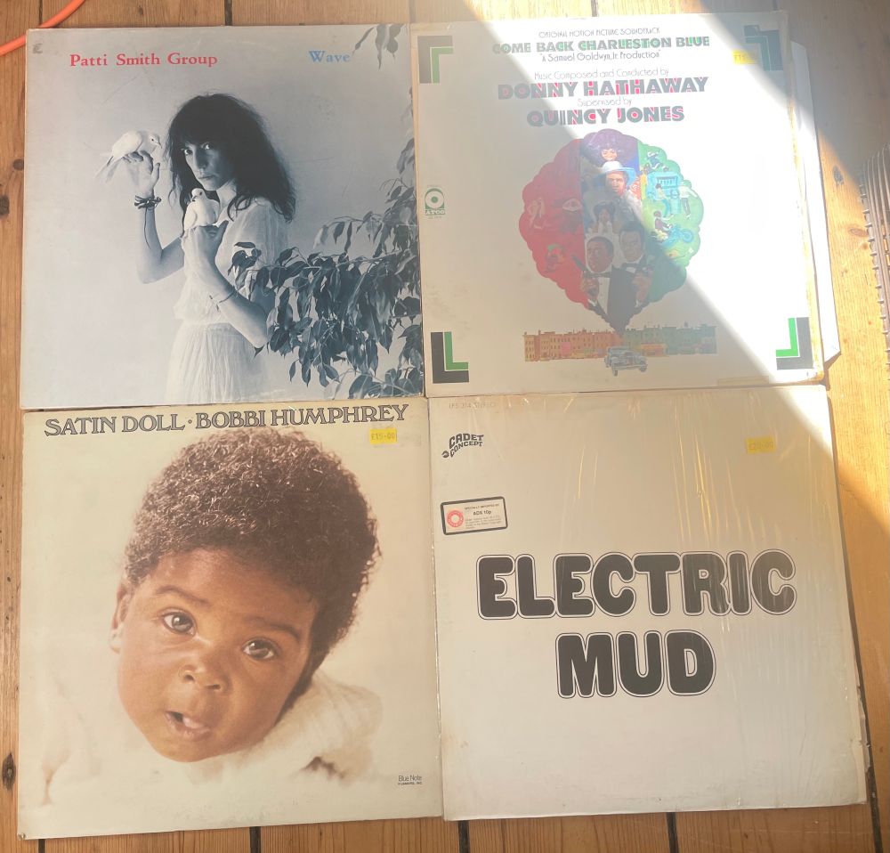 Albums by Patti Smith Group, Donny Hathaway/ Quincy Jones, Bobbi Humphrey & Muddy Waters 
