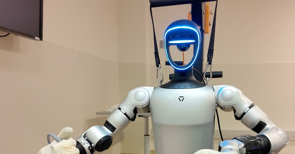 a humanoid robot in a surgical setting