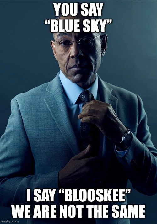 You say “Bluesky”, I say “blooskee”, we are not the same.