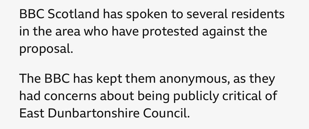 BBC Scotland has spoken to several residents in the area who have protested against the proposal.
The BBC has kept them anonymous, as they had concerns about being publicly critical of East Dunbartonshire Council.