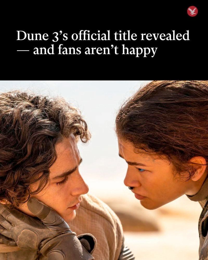 Dune 3's official title revealed — and fans aren't happy
Image of Timothée Chalamet as Paul Atreides and Zendaya as Chani looking at each other tenderly